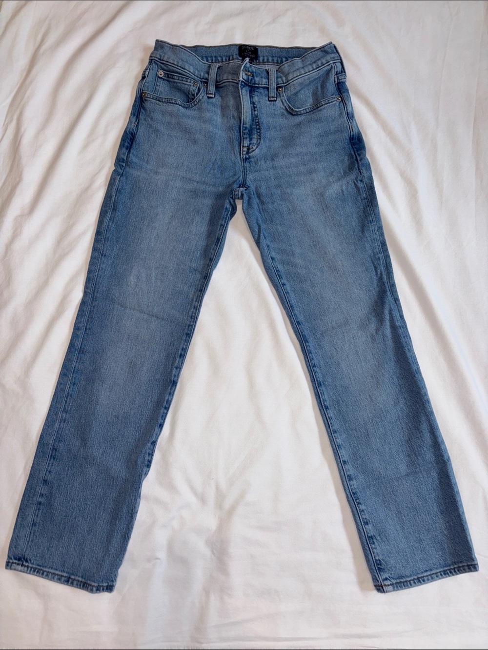 J.Crew Slim Boyfriend Ankle Jeans in Medium Blue Denim
